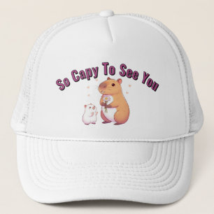 Gorra De Camionero Así que Capy para verte – Arte de lindo carpincho