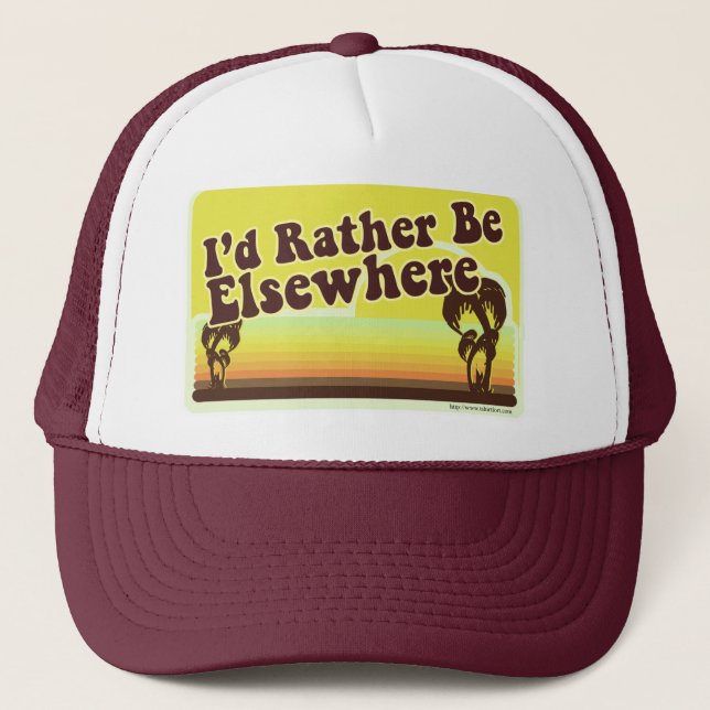 Gorra De Camionero Así que mejor sea en otra parte (Anverso)