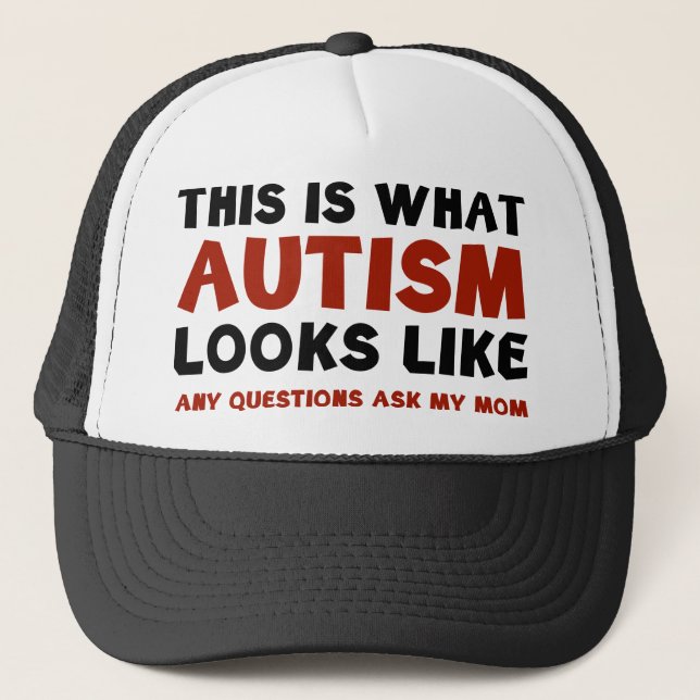 Gorra De Camionero Así se ve el autismo (Anverso)