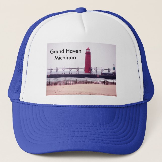 Gorra De Camionero Asilo magnífico, faro del MI (Anverso)