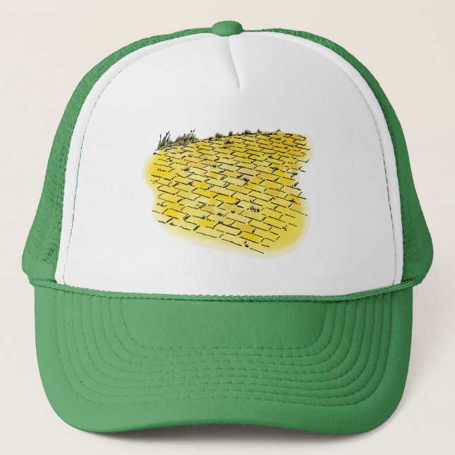 Gorra De Camionero Asistente de cosecha de Oz Camino de ladrillo amar (Anverso)