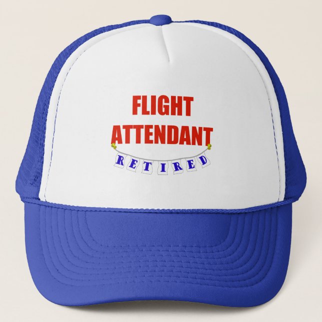 GORRA DE CAMIONERO ASISTENTE DE VUELO JUBILADO (Anverso)