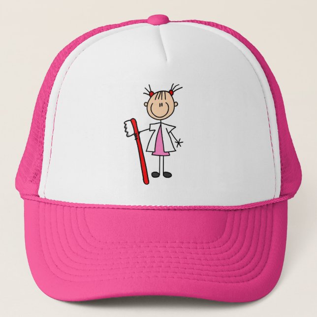 Gorra De Camionero Asistente Dental Con Cepillo De Dientes (Anverso)