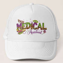Gorra De Camionero Asistente Médico - Mardi Gras