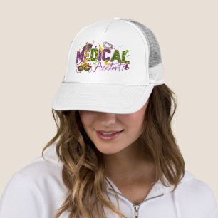 Gorra De Camionero Asistente Médico - Mardi Gras
