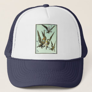 Gorra De Camionero Asistente Vintage de Oz, monos voladores con Dorot