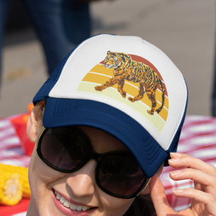 Gorra De Camionero Aspecto de la secuencia de las imitaciones de tigr