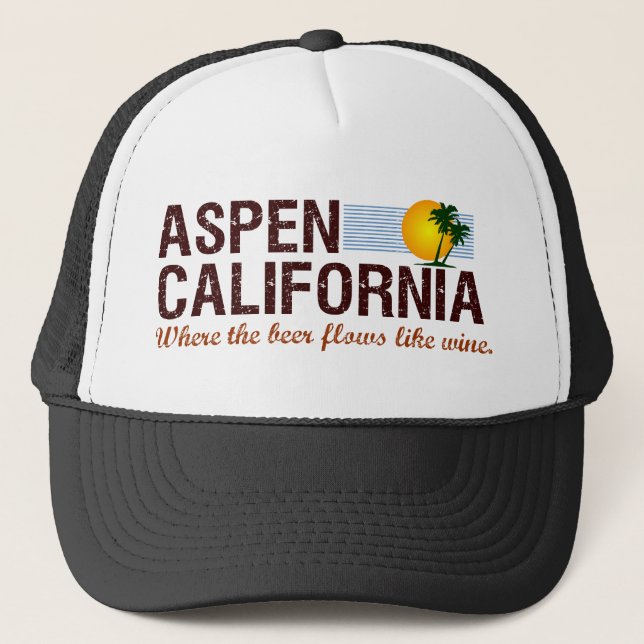 Gorra De Camionero Aspen California (Anverso)