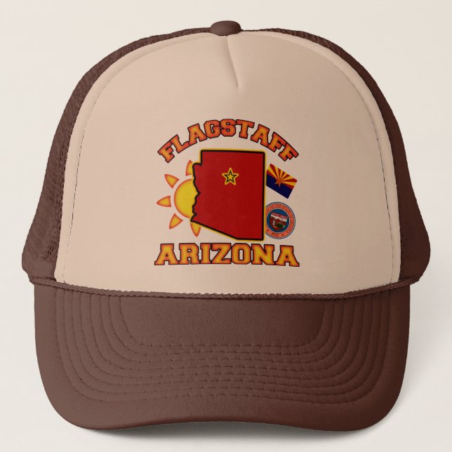 Gorra De Camionero Asta de bandera, Arizona (Anverso)