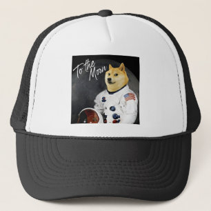 Gorra De Camionero Astronauta de Dogecoin al HODL de la cadena de blo