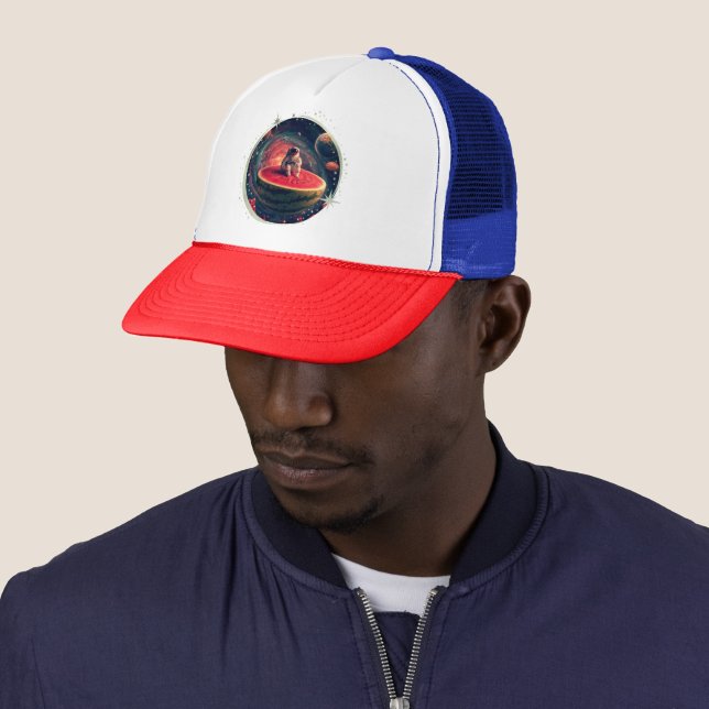 Gorra De Camionero Astronauta de Sandía Espacial (In situ)