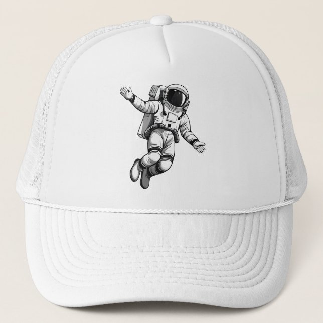 Gorra De Camionero Astronauta en el espacio (Anverso)