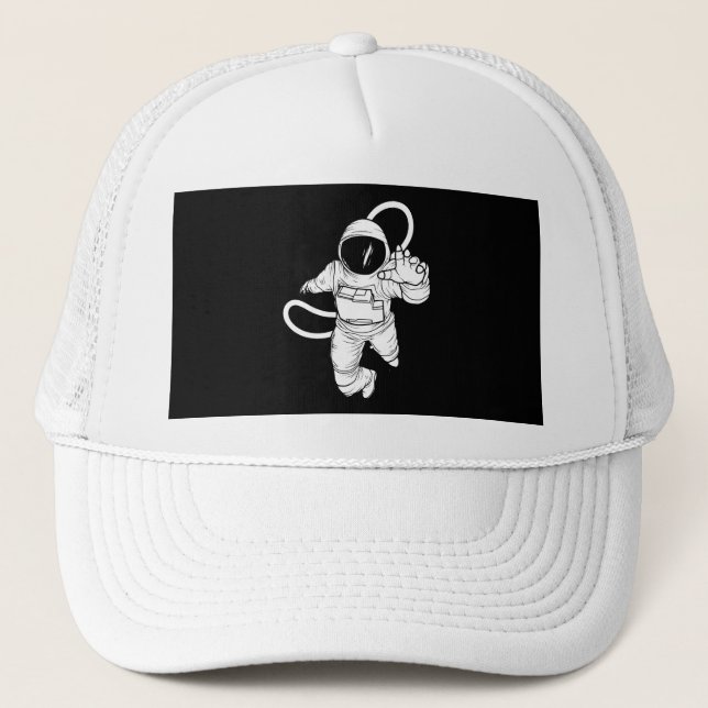 Gorra De Camionero Astronauta espacial vintage (Anverso)