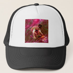 Gorra De Camionero Astronauta Skateboard