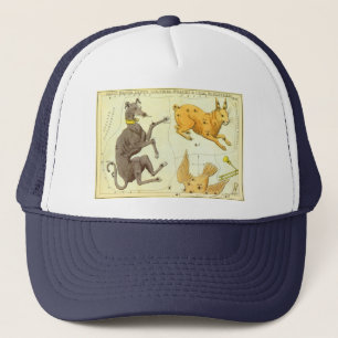 Gorra De Camionero Astronomía vintage, mapa celestial de estrellas en