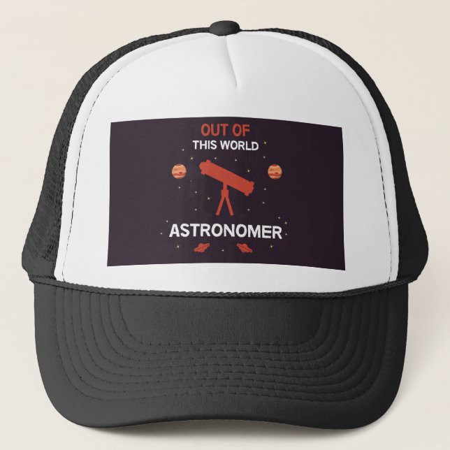 Gorra De Camionero Astrónomo | Astronomía | Astrofísicos | Estrellas  (Anverso)