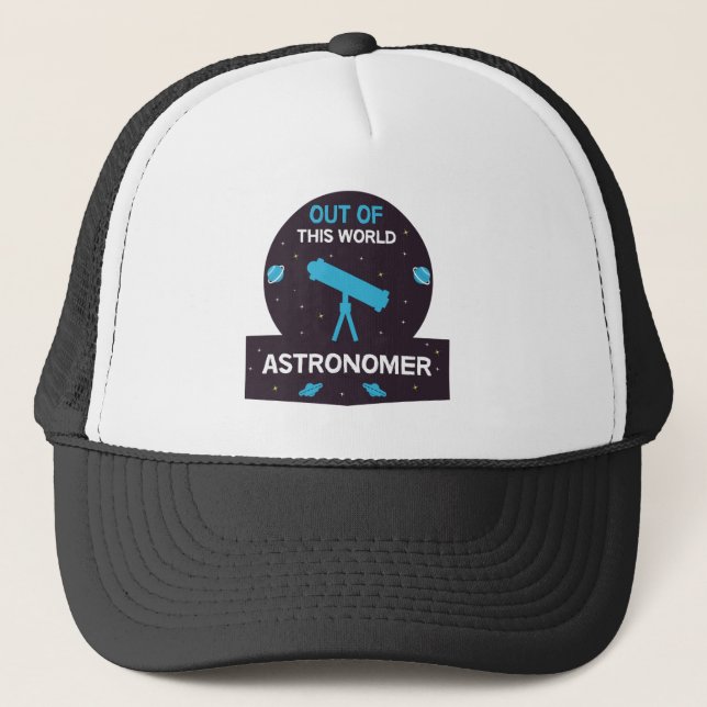 Gorra De Camionero Astrónomo | Astronomía | Astrofísicos | Estrellas  (Anverso)
