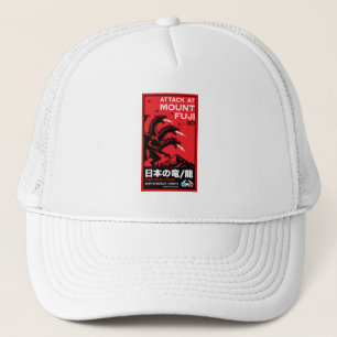 Gorra De Camionero Ataque japonés a Kaiju en el Monte Fiyi