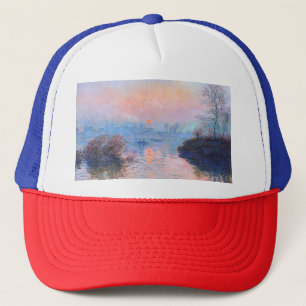 Gorra De Camionero Atardecer en el Sena Claude Monet