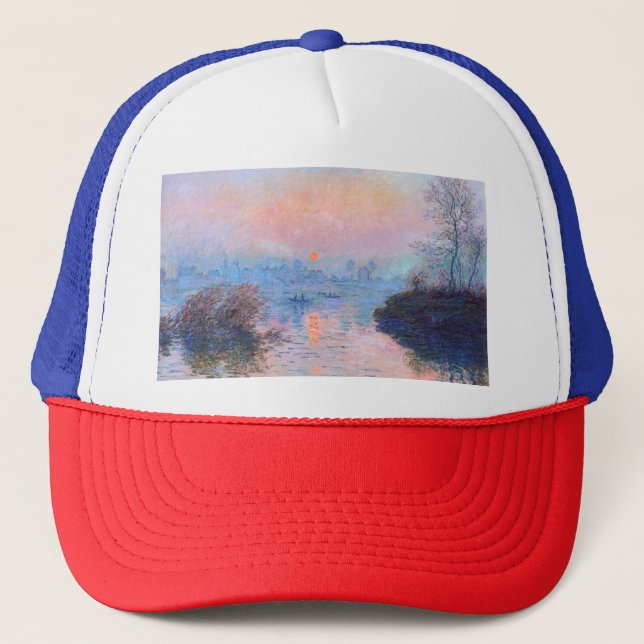 Gorra De Camionero Atardecer en el Sena Claude Monet (Anverso)