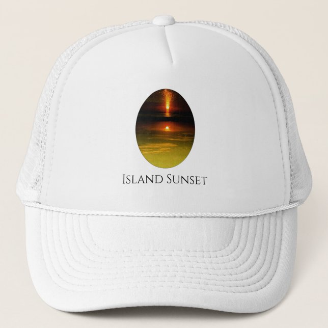 Gorra De Camionero                            Atardecer en la Isla    (Anverso)
