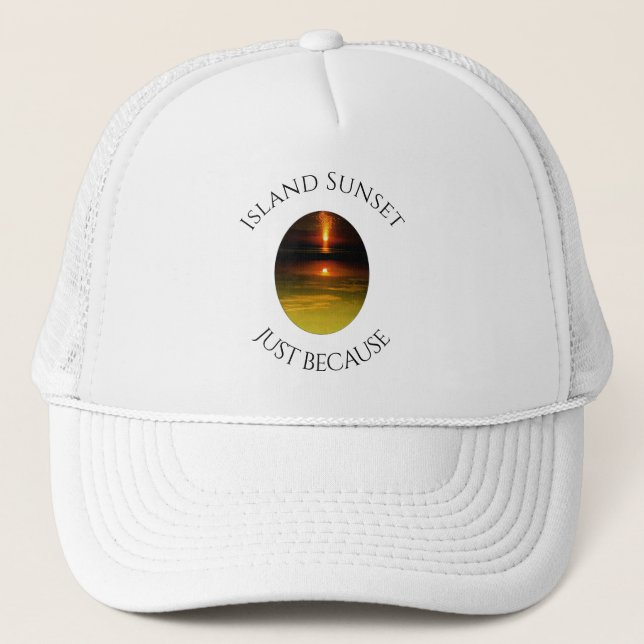 Gorra De Camionero                            Atardecer en la Isla    (Anverso)