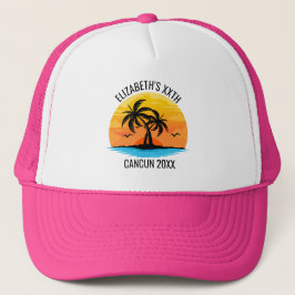 Gorra De Camionero Atardecer Retro Cumpleaños 20 30 40 50 60