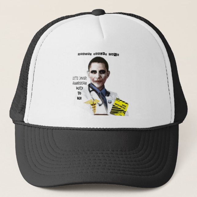 GORRA DE CAMIONERO ATENCIÓN SANITARIA DE OBAMA (Anverso)