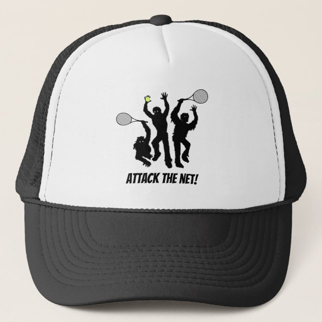 Gorra De Camionero Atentado de jugador de tenis zombi (Anverso)