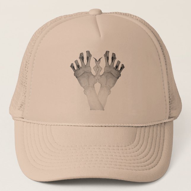 Gorra De Camionero Aterrador monstruo espantoso con uñas largas (Anverso)