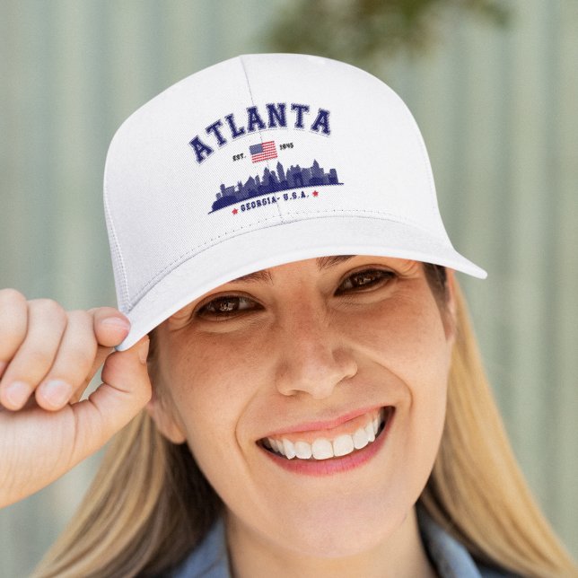 Gorra De Camionero Atlanta Georgia Modern Skyline (Subido por el creador)