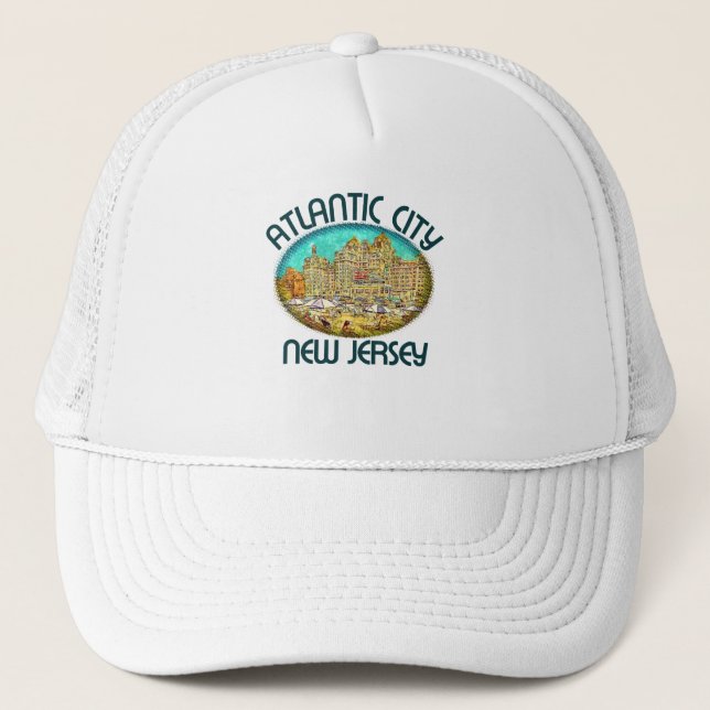 Gorra De Camionero Atlantic City, New Jersey (Anverso)