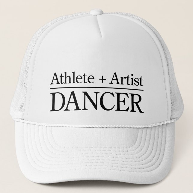 Gorra De Camionero Atleta + Artista = bailarín (Anverso)