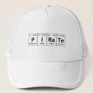 Gorra De Camionero Átomo de la química de la palabra de los elementos