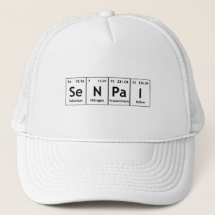 Gorra De Camionero Átomos de la química de la palabra del elemento de