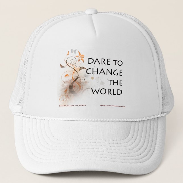 Gorra De Camionero Atrevimiento para cambiar el mundo (Anverso)