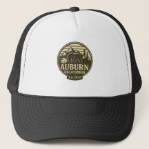 Auburn California Bear Badge - Trucker Hat