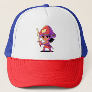 Gorra De Camionero Audaz Diseño de Caricatura para Combatientes de Ho