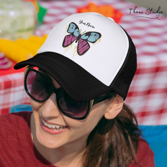 Gorra De Camionero Audaz Mujer Personalizada Nombre Mariposa Rusa (Subido por el creador)