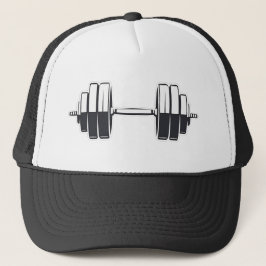 Gorra De Camionero Audaz Poder de Dumbbell - Diseño de ajuste Minimal