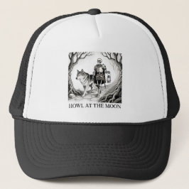 Gorra De Camionero Aúlla a la Luna