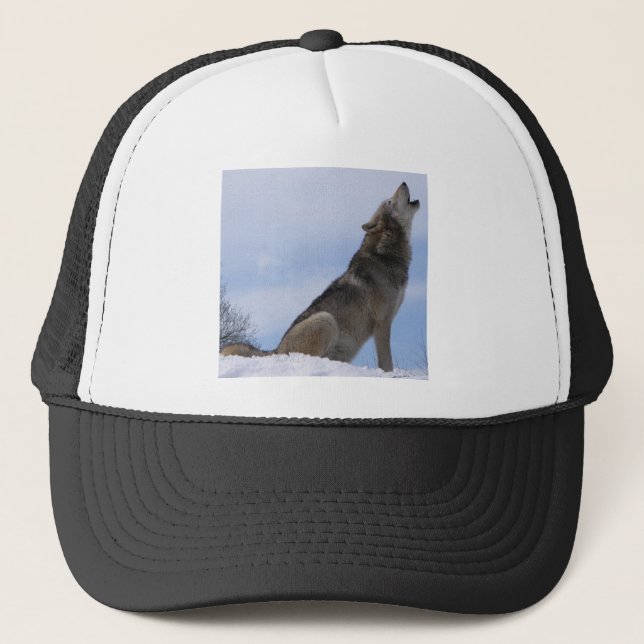 Gorra De Camionero Aullido de lobo (Anverso)