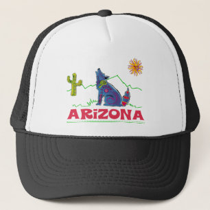 Gorra De Camionero Aullido del coyote de Arizona