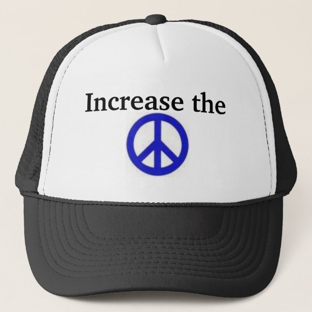 Gorra De Camionero Aumente la paz (Anverso)