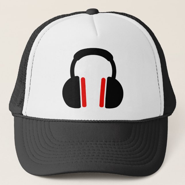 Gorra De Camionero Auriculares de DJ (Anverso)
