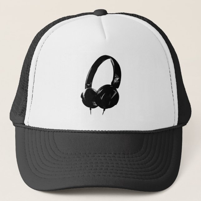 Gorra De Camionero Auriculares de Pop Art (Anverso)