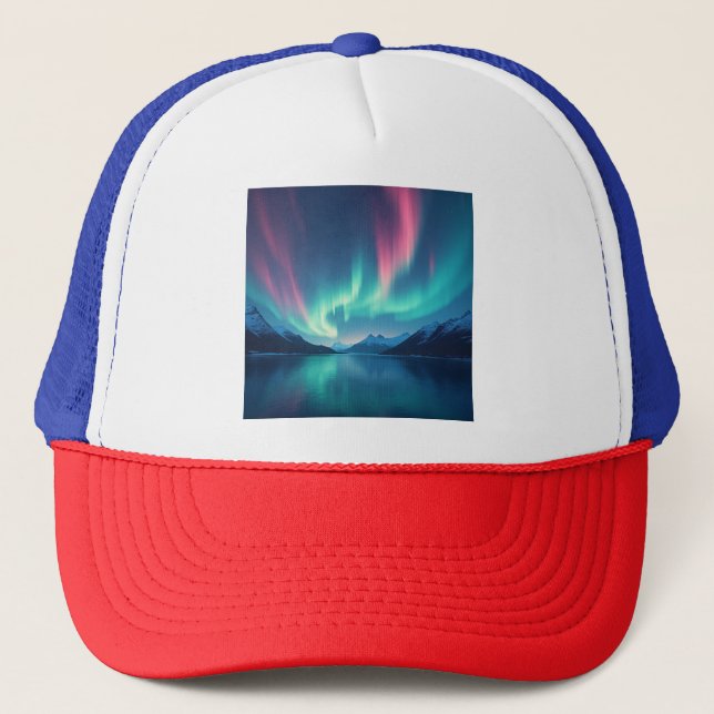 Gorra De Camionero Aurora islandesa (Anverso)