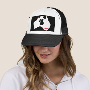Gorra De Camionero Aussie Love Koala Blanco