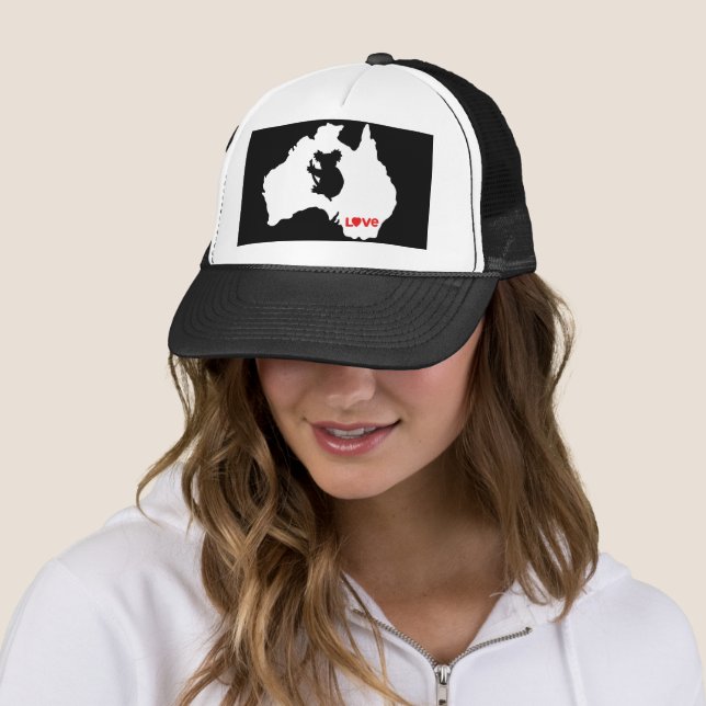 Gorra De Camionero Aussie Love Koala Blanco (In situ)