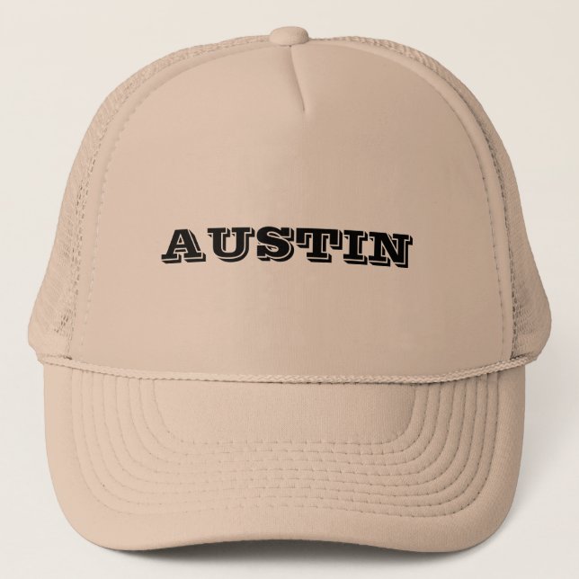 Gorra De Camionero Austin en un Khaki (Anverso)